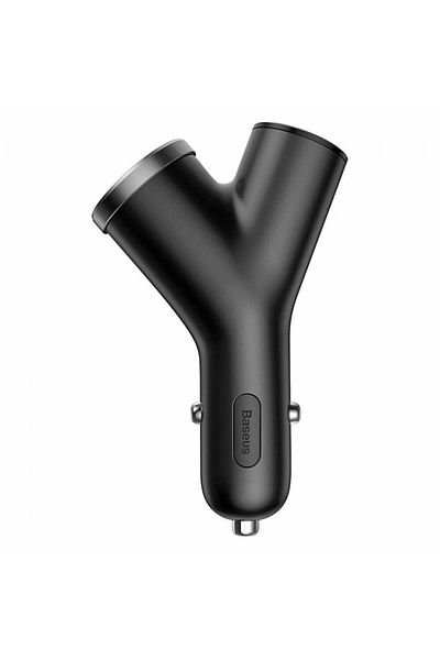 Baseus Încărcător auto 2x USB și brichetă auto, - Negru