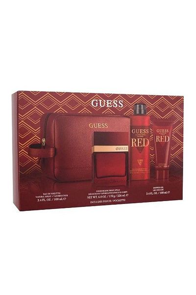 Guess Seductive Red Set for Men – 100 ml EDT, 200 ml Shower Gel, 226 ml Body Spray