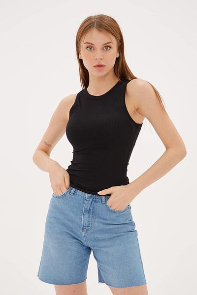 Fashion Friends Slim Fit Halter Neck Ribbed Tank Top Atlet 25Y0479K1