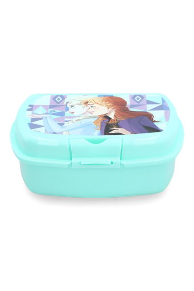 Stor Urban Frozen Ice Magic Themed BPA-Free Rectangular Plastic Sandwich Box Blue and Purple