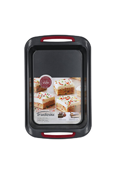 Trudeau قالب كيك مستطيل أسود 9 × 13 بوصة