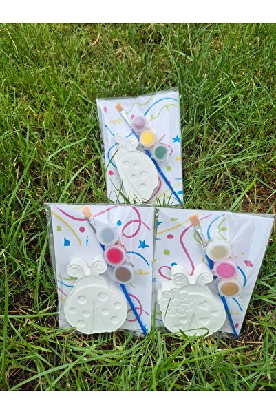 7nisan UĞUR BÖCEĞİ TAŞ BOYAMA SETİ /(5+5+5) 15 ADET/ kendin boya, doğum Günü ...