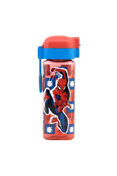 Stor Spiderman Ecozen BPA-Free Water Bottle with Safety Lock Red and Blue 550ml