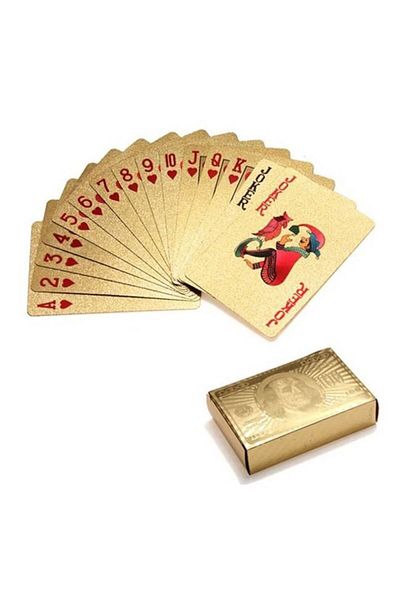 OEM Golden Playing Cards Poker Dollar Style