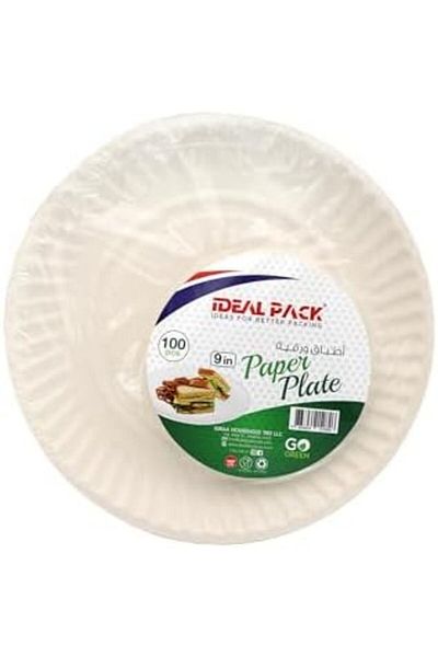 Ideal Pack Paper Plates | Disposable & Sturdy Plates for Parties, Events, Picnics & Daily Use