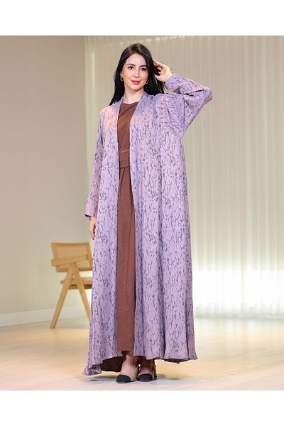 Elegant عباية حرير جاكار يباني