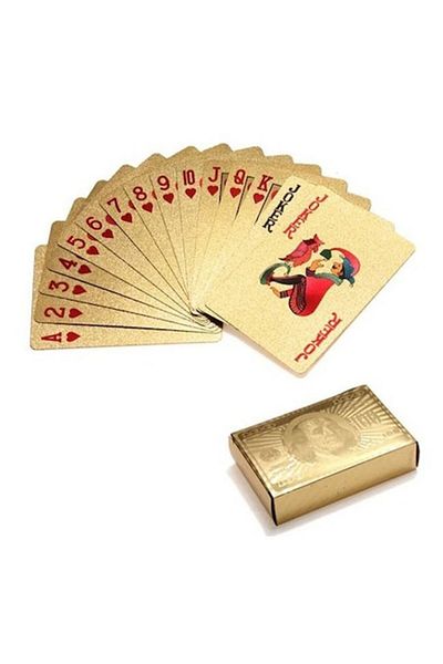 OEM Golden Playing Cards Poker Dollar Style