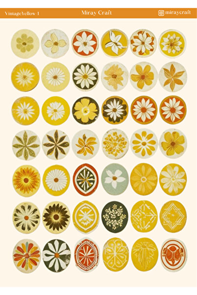 MirayDesign 1 autocolant galben cu tematică vintage (12x17 cm) pentru Bullet ...