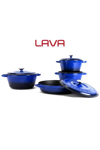 Organik Hayat Dostu Lava Casting 4X New Heritage Series Casting Iron Cookware Set