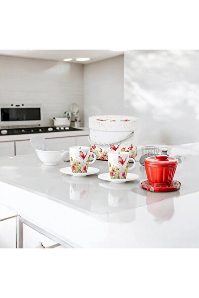 OEM Gift set of espresso mugs and elegant box in premium packaging Flowers