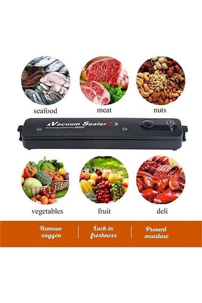 COOYA Upgraded Automatic Food Preservation Vacuum Sealer Machine - Black