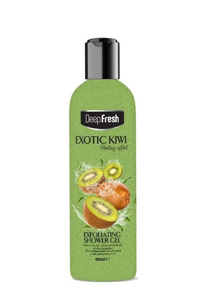 Deep Fresh Gel de Dus Exfoliant cu Kiwi Deep Fresh 400 ml