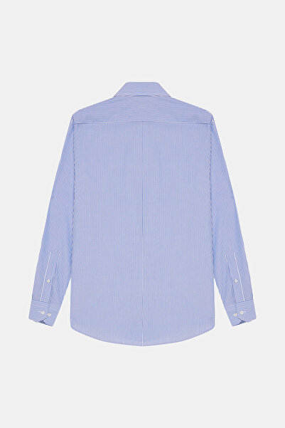 W Collection Blue Long Sleeve Jacquard Shirt