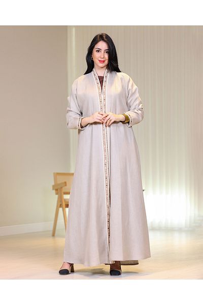 Elegant عباية لنن يباني كلفه
