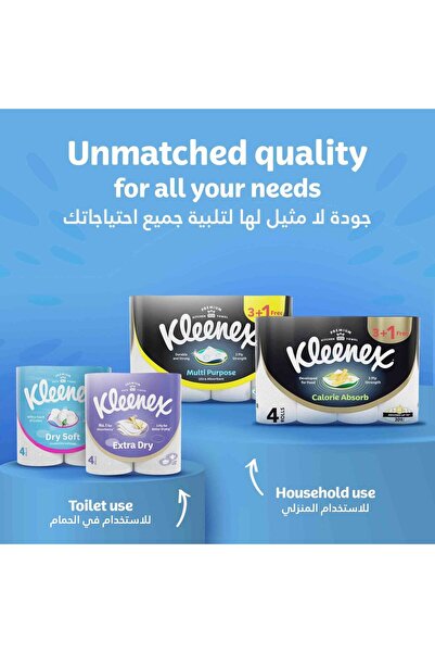 Kleenex Daily Care Facial Tissue 2ply 5 x 150 Sheets Soft Absorbent Gentle Tissues for Home and Office Use