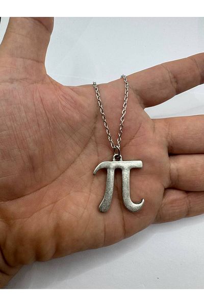 Herşey Nota Infinite Pi – Pi Count Figured Mathematics Unisex Necklace (60 cm Chain)
