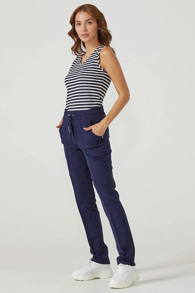 Sementa 72821 Women's Pocketed Plain Narrow Leg Single Sweatpants