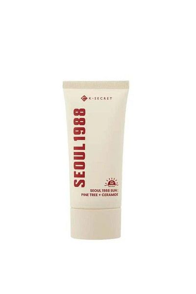 Secret K-Secret Seoul 1988 Sunscreen with Pine Tree and Ceramide SPF 50+, Korean Skincare, 50ml