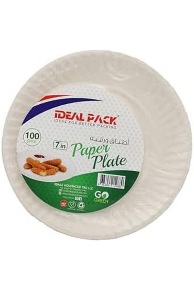 Ideal Pack Paper Plates | Disposable & Sturdy Plates for Parties, Events, Picnics & Daily Use | Grea