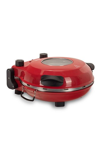 Hausberg Special Pizza Oven XL HB-675RS With Stone Baking Surface, 405° C, Red