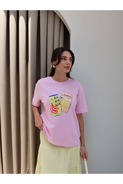 ESRAHELVACI Fruit Printed T-Shirt