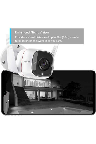 tapo Tp-Link C310 New Outdoor Security Wi-Fi Camera (White)