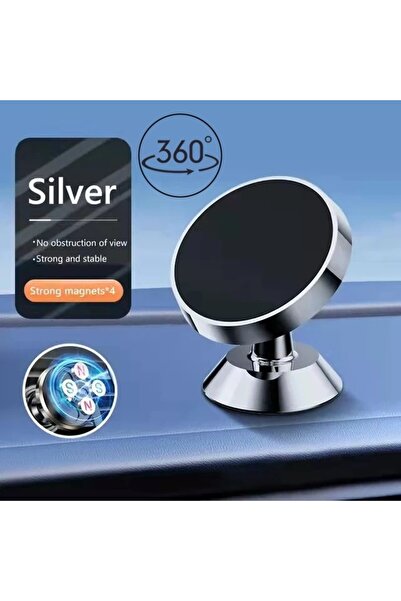 Choice Silver-Rotate Magnetic Car Phone Holder Universal Car Phone Stand for ...