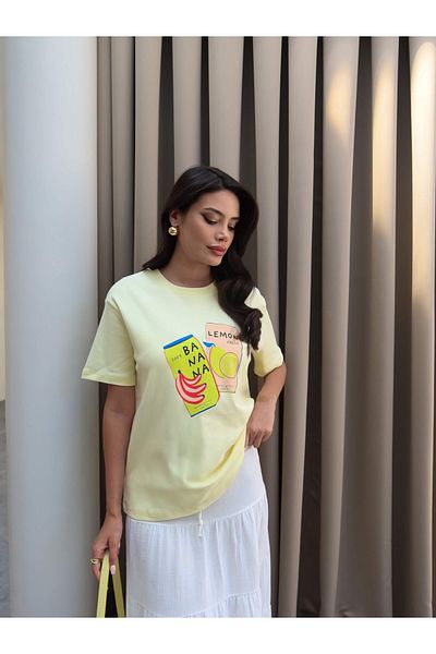 ESRAHELVACI Tricou cu imprimeu cu fructe
