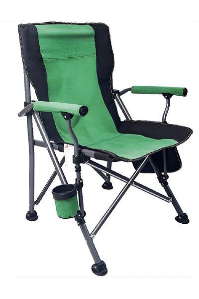 rexa Outdoor Portable Folding Chair – Heavy-Duty Steel Frame, 600D Oxford Fabric, Mesh Cup Holder