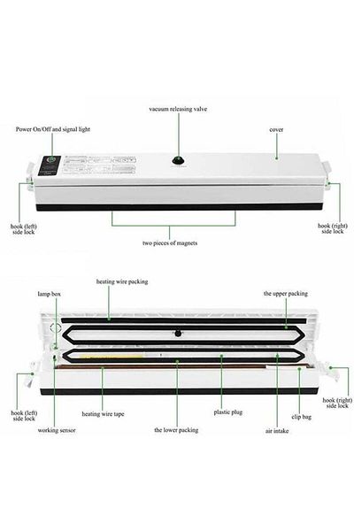 COOYA Vacuum Sealer Machine With 15 Piece Pouch Blue 700g
