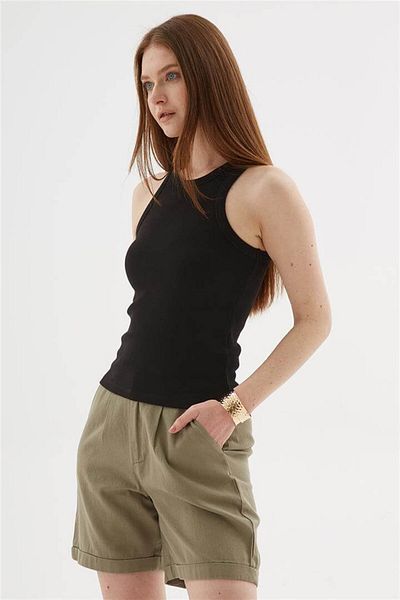 Fashion Friends Halter Neck Tank Top Black