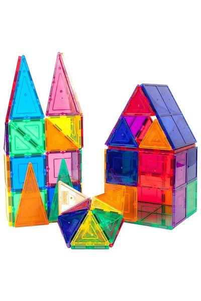 COOYA 120 Piece Set Magnetic Building Blocks,3D Magnetic Tiles for Boys Girls Educational Learning Toys