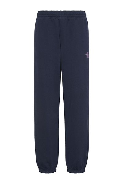 Calvin Klein Dámské tepláky Monologo Rench Terry Jogger - Navy Blue