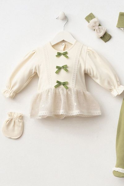 minuma Baby Girl Olivia 5-Piece Bodysuit Set 1/3 Month