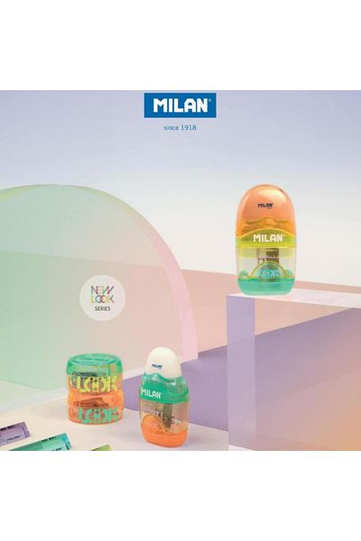 Milan Milan Pencil Sharpener with Eraser, Look 2 Model