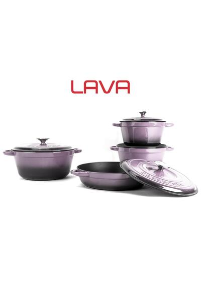 Organik Hayat Dostu Lava Casting 4X New Heritage Series Casting Iron Cookware Set