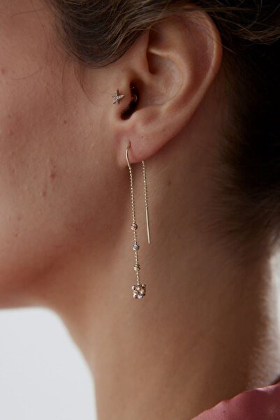 ADOR ALTIN ZİNCİRLİ DORİKA KÜPE