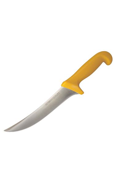 SDX Market Set of 6 butcher knives of different sizes with non-slip handle Yellow, Sdx Marketï¿½