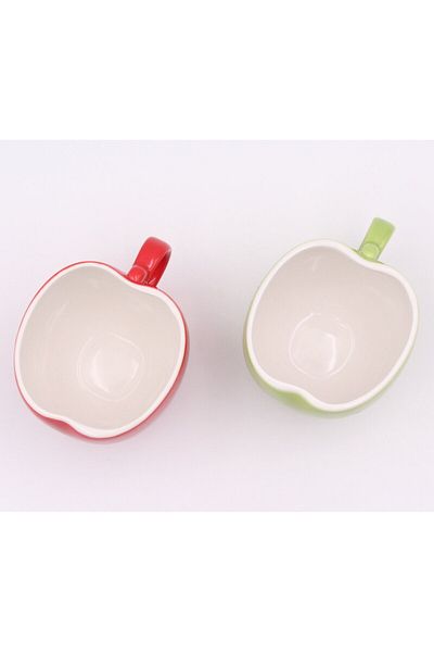 OEM Set 2 Cani din Portelan in Forma de Mar, Ambalaj Cadou, 255ml