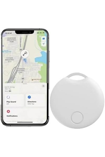 UanTii جهاز تتبع ذكي يعمل بتقنية البلوتوث مزود بخاصية AirTag الذكية لمنع فقدان المفاتيح ويعمل مع نظام التشغيل IOS Find