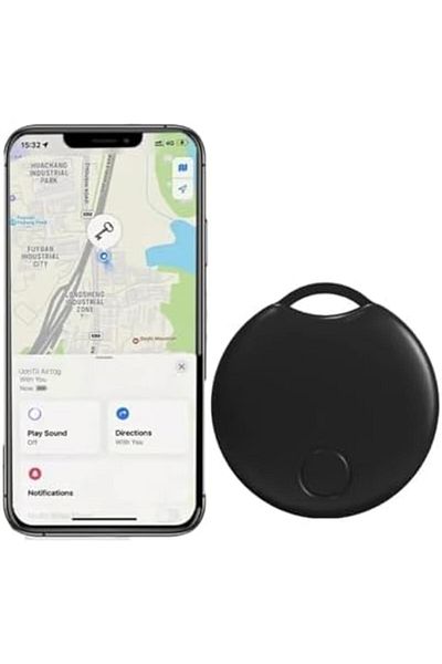 UanTii جهاز تتبع ذكي يعمل بتقنية البلوتوث مزود بخاصية AirTag الذكية لمنع فقدان المفاتيح ويعمل مع نظام التشغيل IOS Find