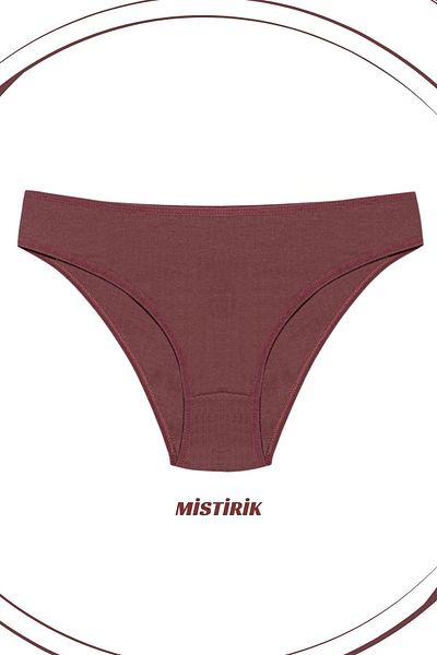 MİSTİRİK Model Taranto Chiloți sport din țesătură moale și elastică cu talie înaltă Culoare prune
