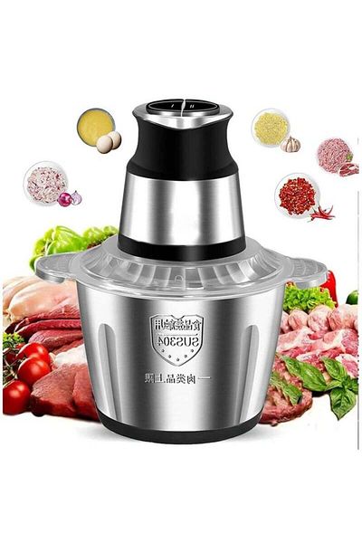 COOYA Electric Meat Grinder, 2L Stainless Steel Meat Chopper with 4 Blades
