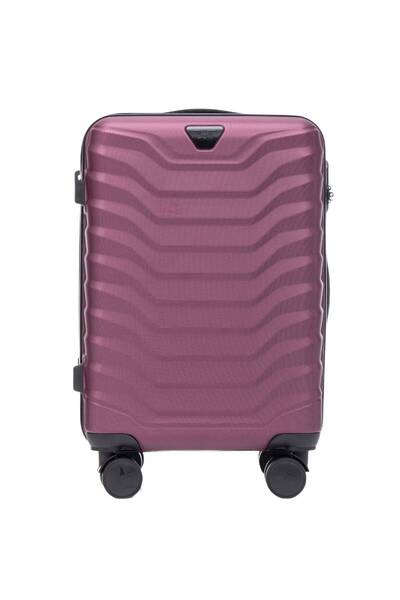 wings PEAFOWL Cabin Bag Burgundy, ABS, 38L, Spinner with Lock