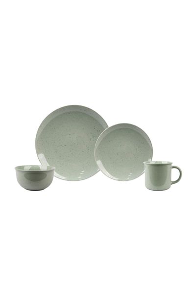 Bien Servi 16-Piece Elegant Design Dinner Set Green