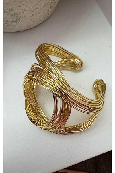 BYP Atelier مشبك تريلينك ذهبي