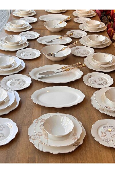 ROSSEV Yemek Takımı Faralya 59 Parça 12 Kişilik