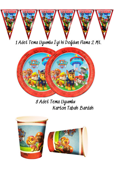 snowparty Farfurie tematică, ceașcă, steag cu franjuri, ornamente pentru ziua de naștere