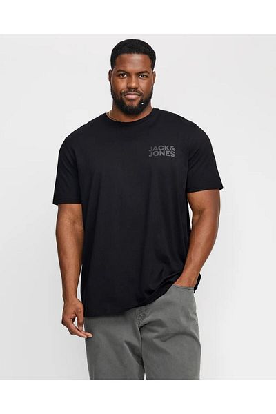 Jack & Jones JACK&JONES 12158505 TRIUC CU MÂNECĂ SCURTĂ Mărimea PLUS SCRITĂ LA STÂNGA