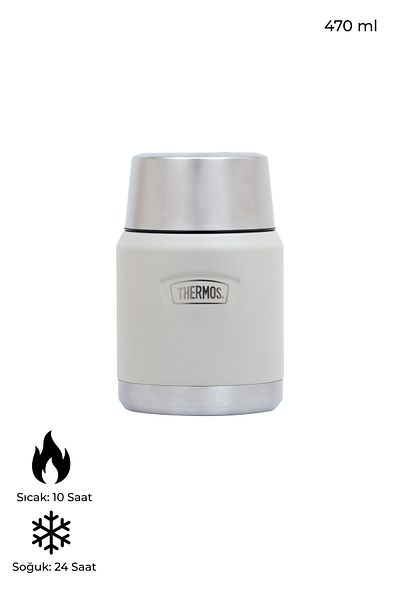 Thermos Stainless Steel 470 ml Food Thermos with Spoon – Hot and Cold Preservation and Compact Design